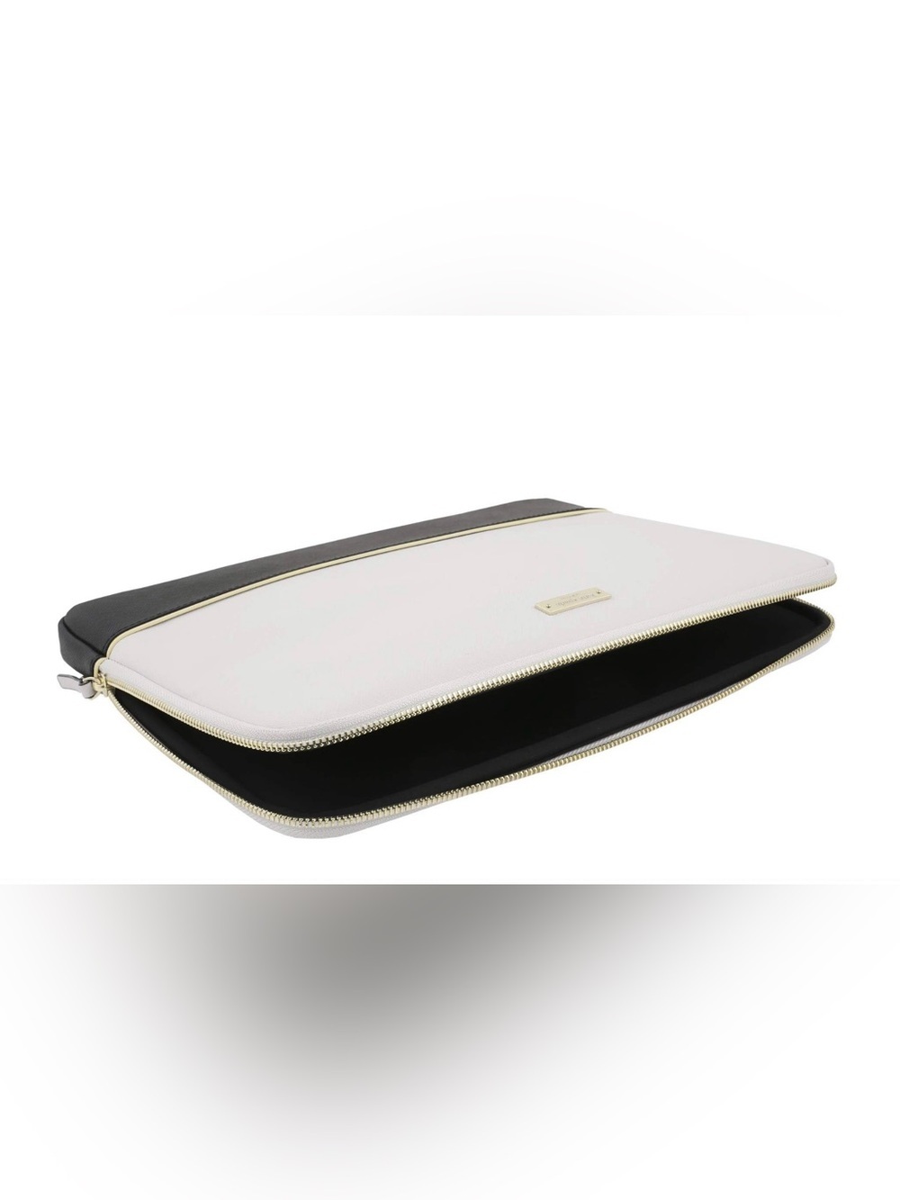 Kate Spade New York Colorblock Laptop Sleeve 16” Zip Case Black White - Picture 3 of 6